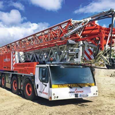 Liebherr MK 88 mobile construction crane handover in Guadeloupe