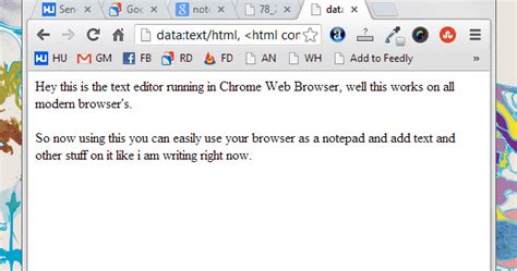 Convert your Web Browser into Text Editor like Notepad