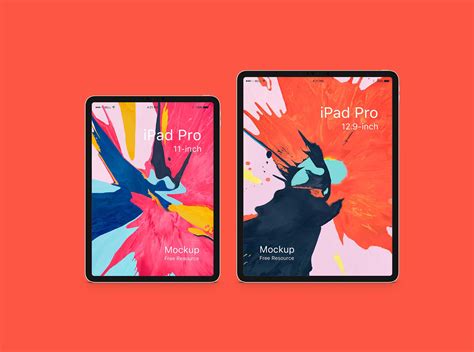 Free iPad Pro 10.5 and 12.9 inches Mockup (PSD)