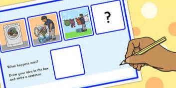What Happens Next? Fill in the Blank Worksheet for 'Hanging Out the ...