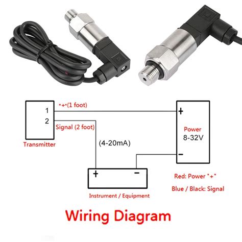 Buy YWBL-WH Pressure Transducer 4-20mA Output G1/4 Silicon Pressure ...