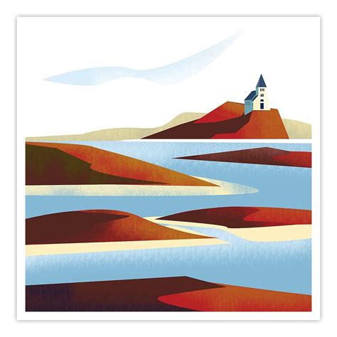 Buy Illustrated Italian Landscape V Art Print - Home Artisan