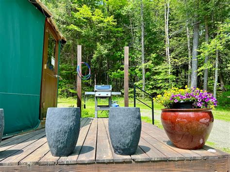 Yurt In The Woods - Private Refuge - Guesthouses for Rent in Hartland ...