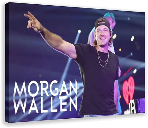 Amazon.com: HYVLKGF Morgan Wallen Poster Music Posters 18 Canvas Poster ...