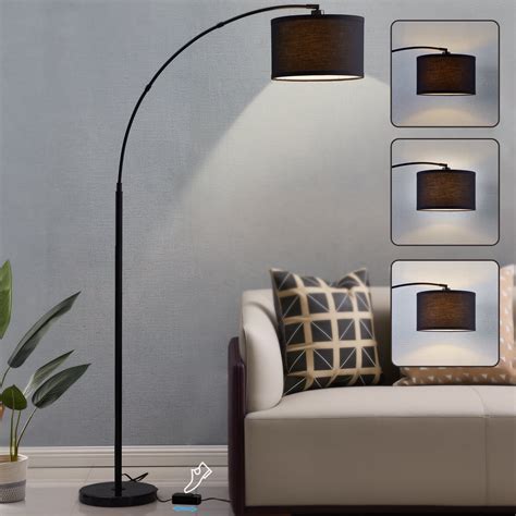 NATYSWAN Arc Floor lamps for living room, Dimmable Floor Lamp with ...