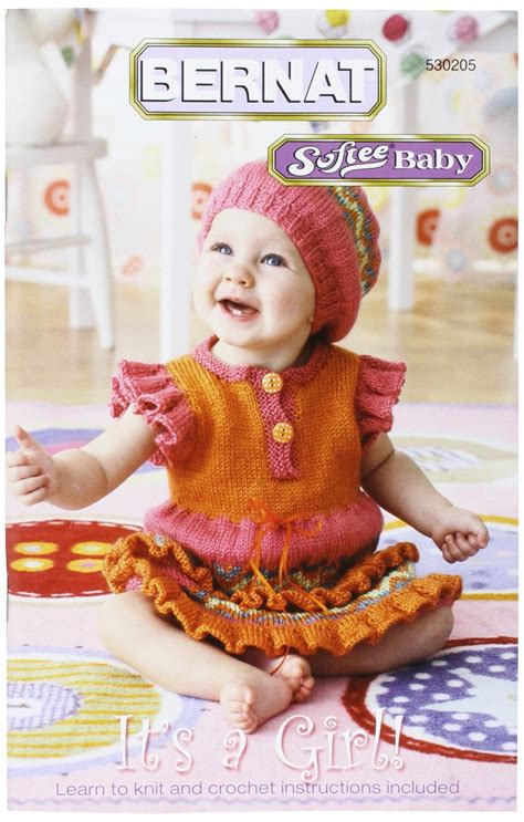 Spinrite Bernat Knitting and Crochet Patterns, It's A Girl-Softee Baby ...