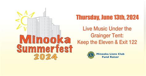 Minooka Summerfest 2024 - Thursday Night - Keep the Eleven & Exit 122 ...