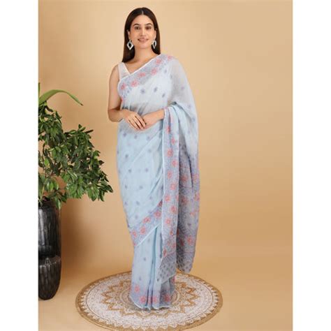 Buy Authentic Lucknowi Chikankari Sarees | iTokri – iTokri आई.टोकरी