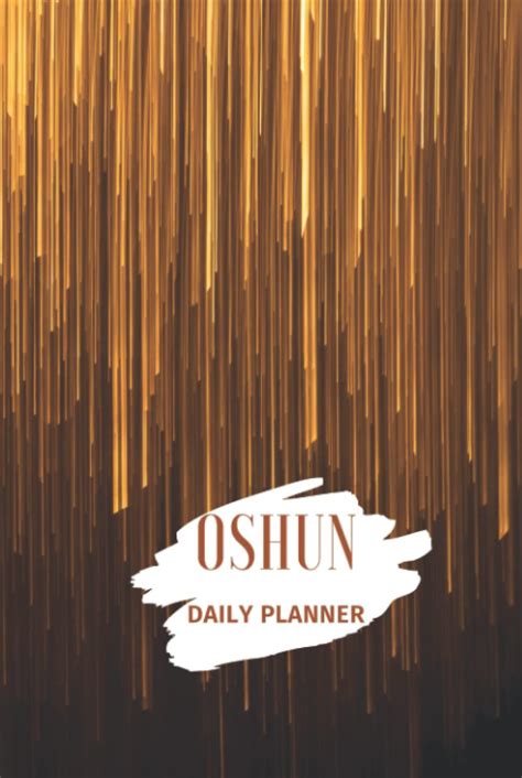 Buy OSHUN: DAILY PLANNER: Planificador diario sin fechas, 6x9 in, ios ...