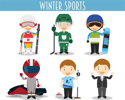 Winter Sports Cartoon 的图像结果