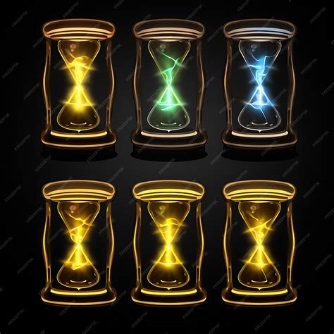 Premium Photo | Neon Design of Hourglass Icon Emoji With Time Sensitive Urgent and Patient ...