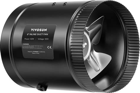 Amazon.com: YSSOA 6 Inch Inline Booster Duct Fan with Speed Controller ...