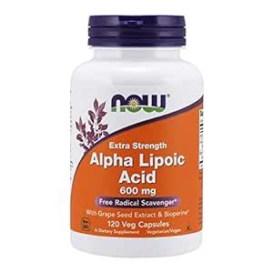 Now Foods Alpha Lipoic Acid Capsules 600mg - 120 Capsules : Amazon.in ...