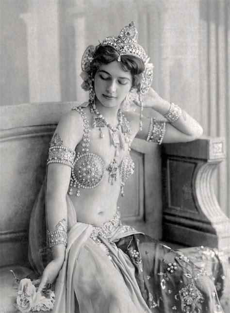 Mata Hari - Exotic Dancer - Spy - Seductress - Courtesan - French Postcard - Nude/semi-nude ...
