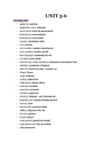 UNIT 5-6 - Vocabulario, Reported Speech, Relative clauses - UNIT 5 ...