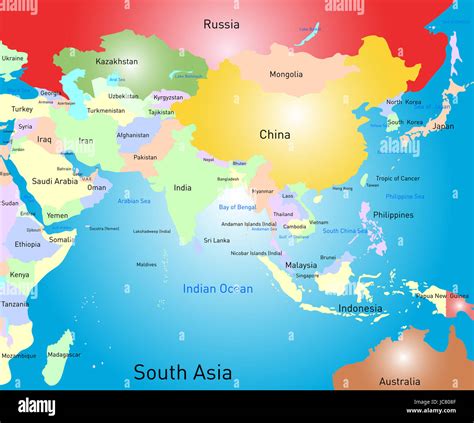 Asia Map Countries 的图像结果
