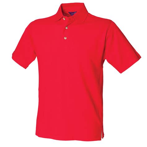 100% Cotton Men's Red Polo Shirt - The Kit Crew