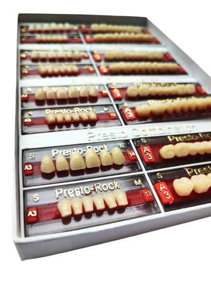 2GM PrestoRock Teeth Set/Acrylic Teeth Set in Shade A1, Ideal for ...