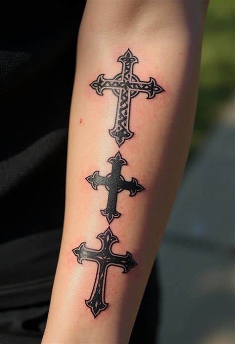 Three Cross Tattoo Design Ideas
