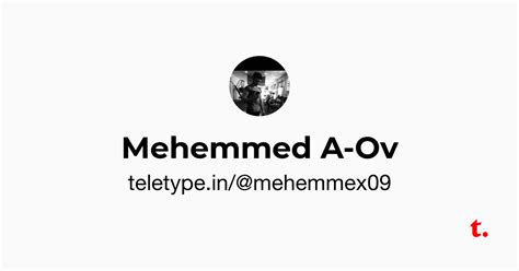 Mehemmed A-Ov — Teletype