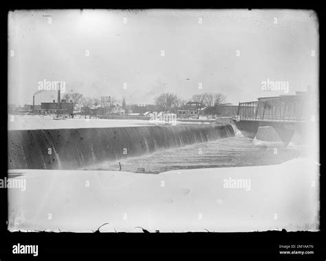 Unidentified scene of falls and manufacturing area , Waterfalls ...