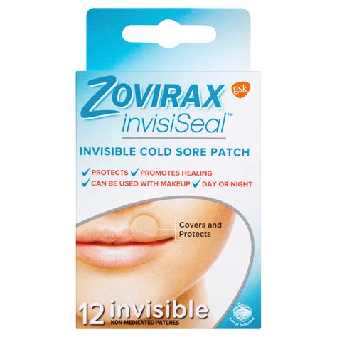 Buy Zovirax Invisiseal Cold Sore Patch 12 Pack – Alive Pharmacy Warehouse