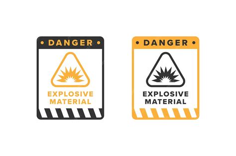 Explosive Hazard Sign 的图像结果