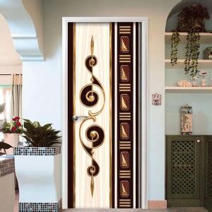 BPDESIGNSOLUTION 76.2 cm Bikaner Box Door Sticker Wallpaper Self ...