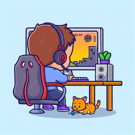 Play Computer Cartoon 的图像结果