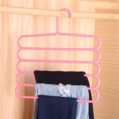 House of Quirk Plastic Closet Hanger, 5 Layer, Pink : Amazon.in: Home ...