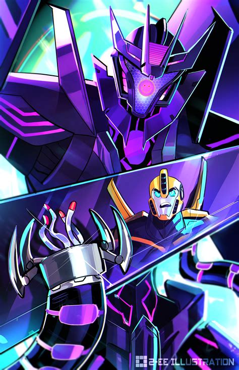 soundwave and bumblebee (transformers and 2 more) drawn by 2-ee | Danbooru