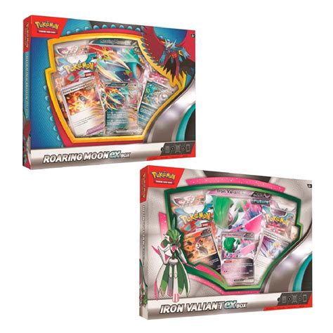 Pokemon TCG: Roaring Moon / Iron Valiant Ex Box - The Monkey Planet