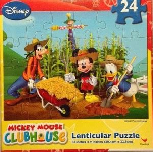 DISNEY Mouse Clubhouse 24 Piece Lenticular - On The Farm - Mouse ...