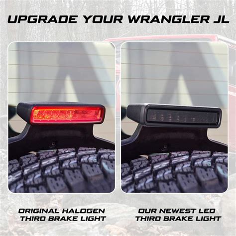 Buy KIWI MASTER Smoked LED Tail Lights & 3rd Brake Light Set for 2018 ...