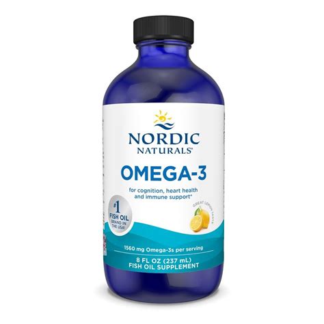 Buy Nordic Naturals Omega-3, Lemon Flavor - 8 oz - 1560 mg Omega-3 ...