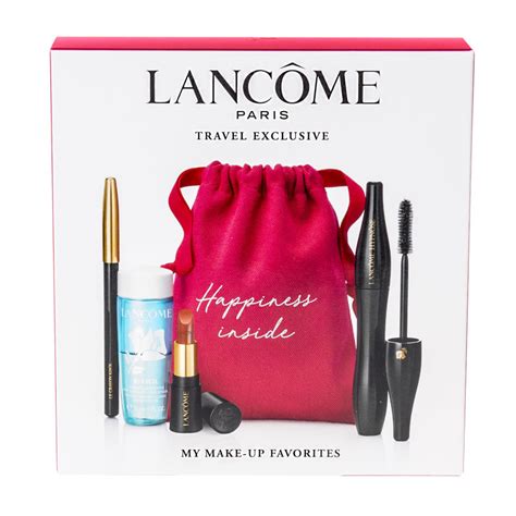 Lancôme Set :Mascara+Lipstick+Bi facil+Crayon Kohl blac | Excaliburshop