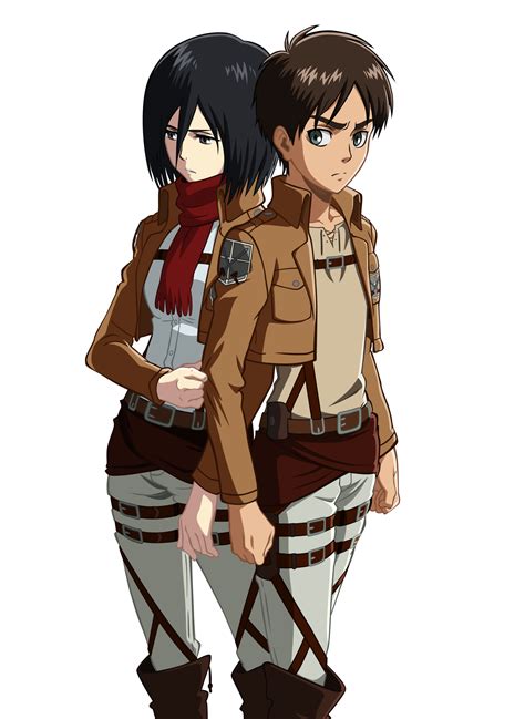 Mikasa And Eren | Attack on titan eren, Attack on titan anime, Best ...