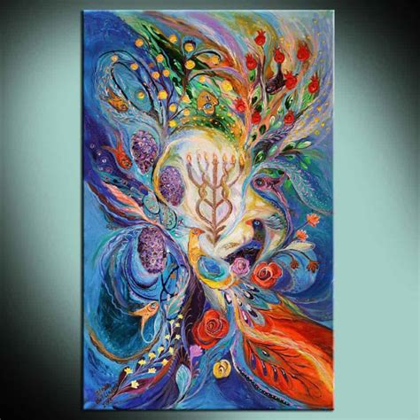 Tree of Life II - Print On Canvas Chagall Style - Elena Kotliarker Art