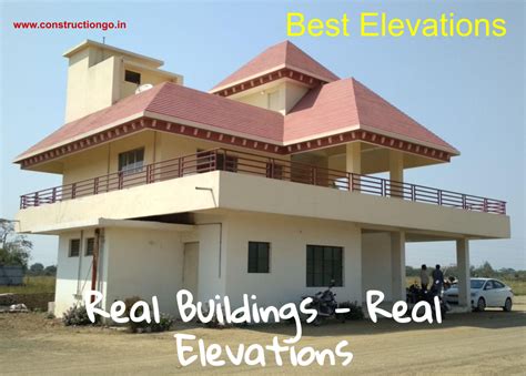 Actual building with real architectural elevation - ConstructionGo ...