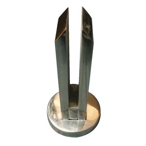 Sambhav Steel 304 Stainless Steel Glass Spigot Bracket 10inch X 6mm ...