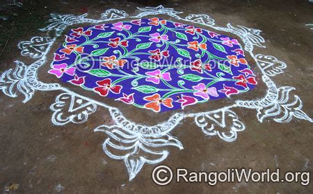 Flower kolam designs gallery-5