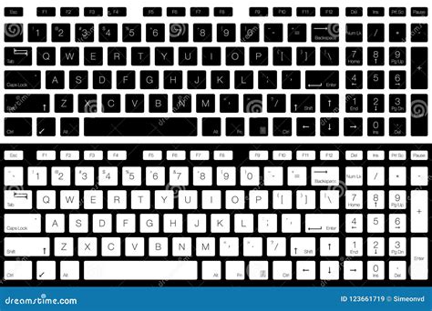 Computer Keyboard Black White 的图像结果