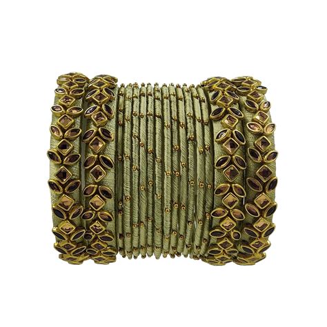 Buy Yaalz Silk Thread Heavy Rich Kundan Stone Worked Beautiful Fancy ...