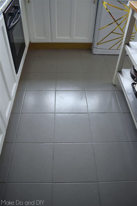 painted tile floor-six months later ~ Make Do and DIY | Painting tile ...