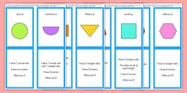 2D Shape Names Word Mat - Primary Resources (teacher made)