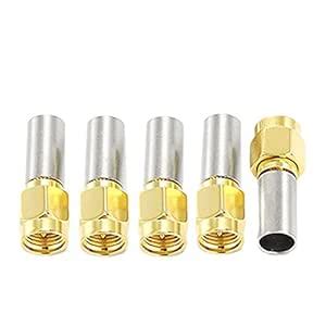 BIG BOOM® 5pcs SMA Male Connector RF Coaxial Connector Crimp for RG142 ...