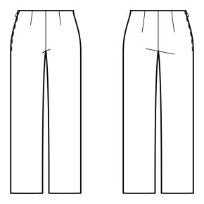 Pants #109218 - Made to Measure Sewing Pattern by Sewist CAD Online ...