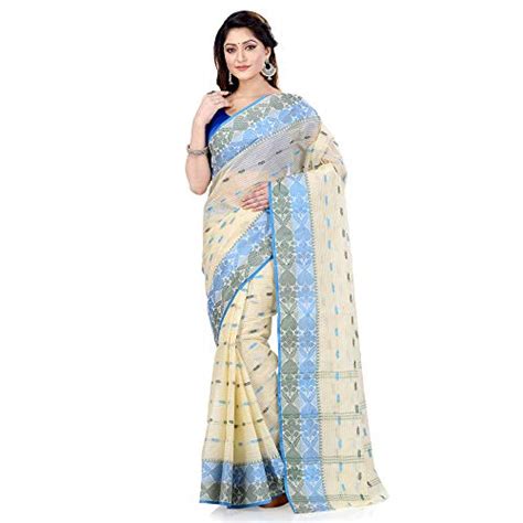 Buy dB DESH BIDESH Women Pure Cotton Traditional Handloom Bengal Tant ...