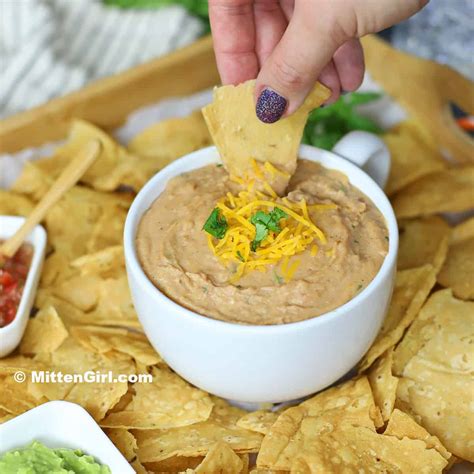 Refried Bean Dip Recipe (without Cream Cheese) - Homemade Happy Hour