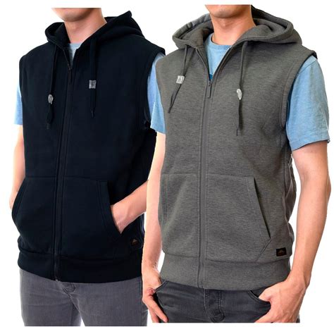 Mens Fleece Vest With Hood at Amanda Moretz blog